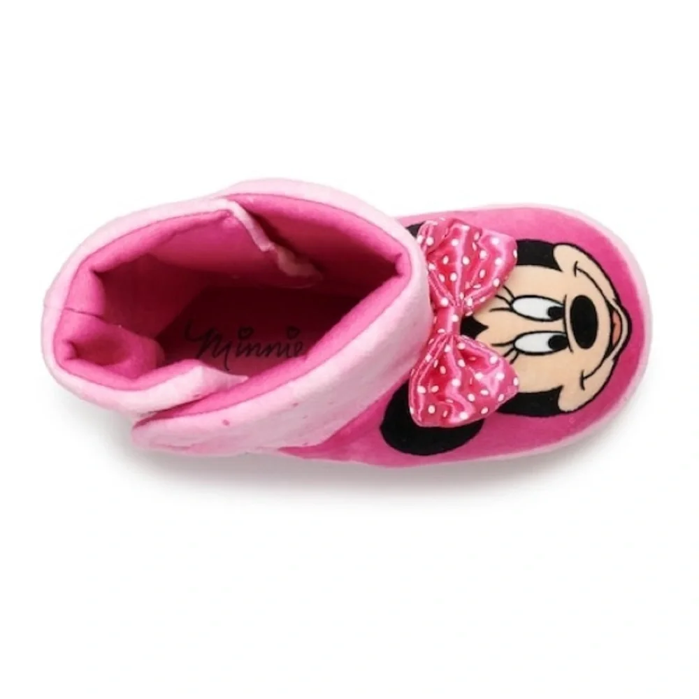Disney's Minnie Mouse Toddler Girls' Slipper Boots​